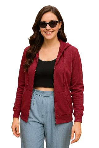 Image of FUNDAY FASHION Women's Trendy Fleece Zipper Sweatshirt with Hoodie for Women