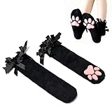 SUPTEC Fuzzy Cute Cat Paw Socks, Cozy 3D Paw Pad Toe Beans Socks for Women