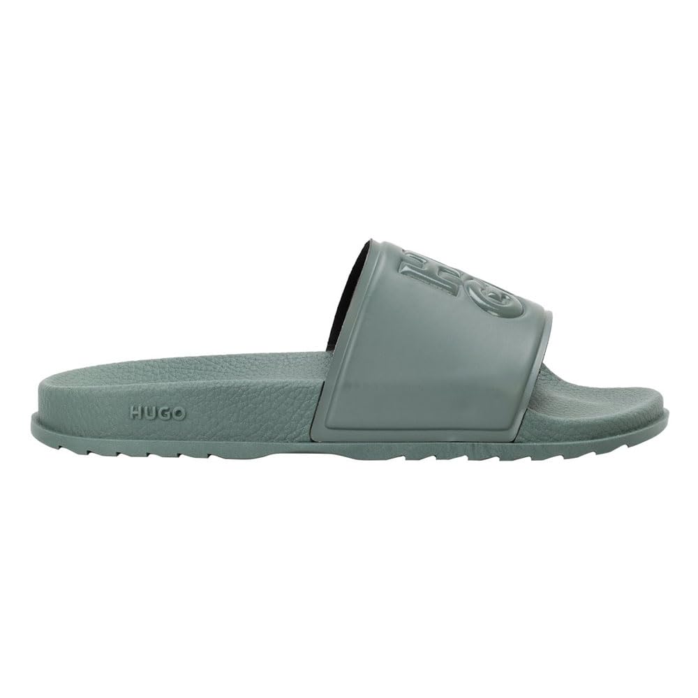 HUGO Match_it_Slid_rblg_n Women's Slide, Open Green343, 4 UK