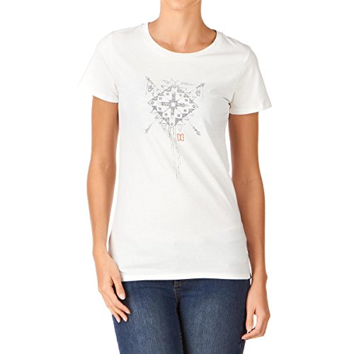 DC Shoes divain Stampato Maglietta da Donna, Donna, White, L