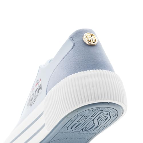 U.S. Polo Assn. Women Blue Lace Up Sneaker Shoes LT. BLUE - Image 7