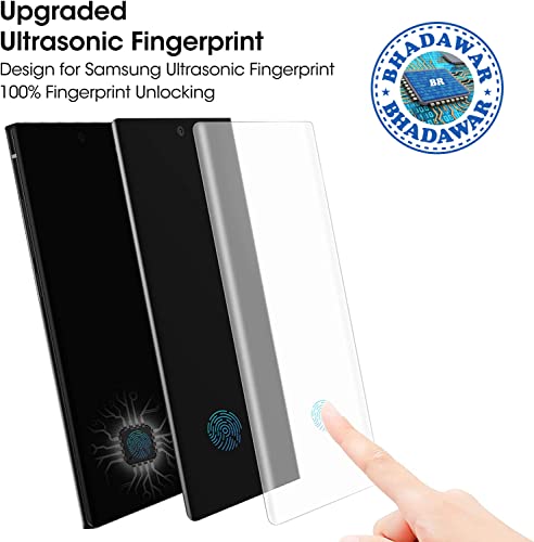 Image of Advanced HD Border less UV Tempered Glass Screen Protector Designed for Samsung Galaxy S22 Ultra Full Screen Coverage with Easy Installation Kit