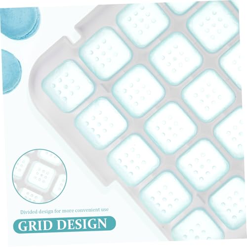 Molde de silicona para cubos de hielo con tapa, gran capacidad miniatura 3