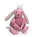 HuggleHounds Plush Corduroy Durable Squeaky Knottie, Dog Toy, Great Dog Toys  for Aggressive Chewers, Bunny, Large