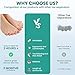 Silicone Toe Separators for Women and Men, Soft Toe Spacers for Overlapping Toes and Hammer Toes, Ergonomic Toe Straightener for Yoga, Running, Pain Relief, 1 Pairs (3 months - 4 years old Skin)