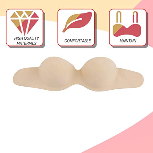 Sutiã Strapless Sexy Mulheres Silicone Algodão Adesivo Stick On Gel Push Up Sutiãs Invisíveis Strapl