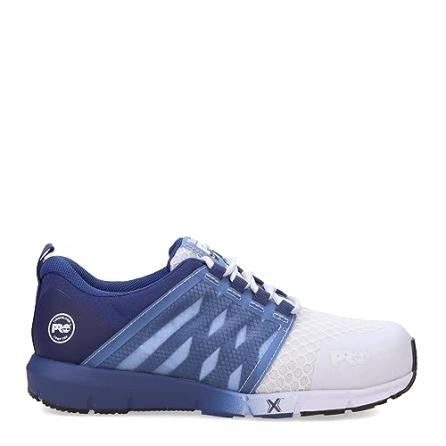 Image of Timberland PRO Women's Radius Composite Safety Toe Industrial Athletic Work Shoe, Blue /Ice, 10W