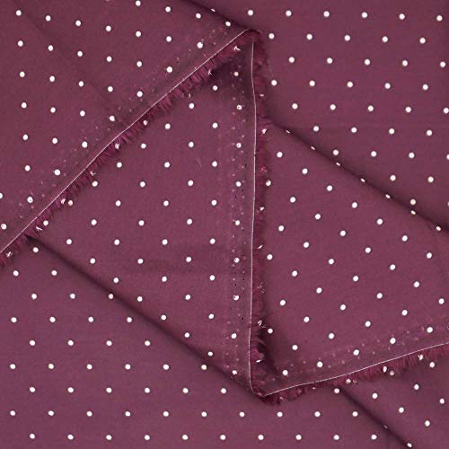 Master Fab PW01 Cotton Fabric By The Yard For Sewing Diy Crafting Fashion Design Printed Floral Washable Cloth Bundles Voile;Full Width Cuttable39 X 55Inches (100X140Cm) (Beige Dots thumb #6