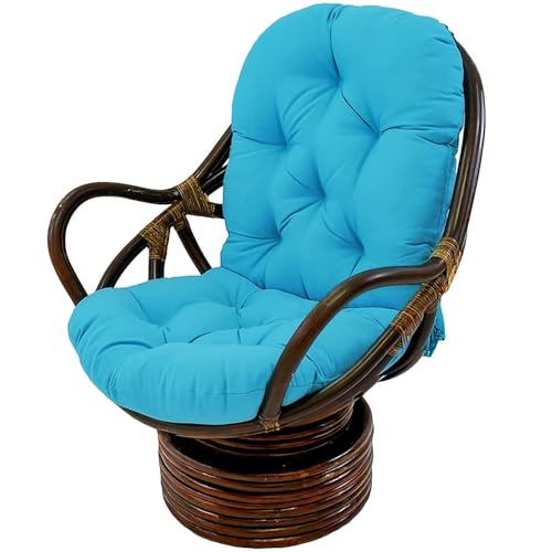 Coussin de chaise à bascule pivotant en rotin confortable et durable