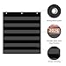 ANCOMEDO 20”W x 25”H Classroom Words Pocket Chart with 6 Clear Pockets, Black Standard Pocket Chart for Classroom and Home for Sentence Strips, Reusable Clear Pocket Hanging Words Chart (Black)