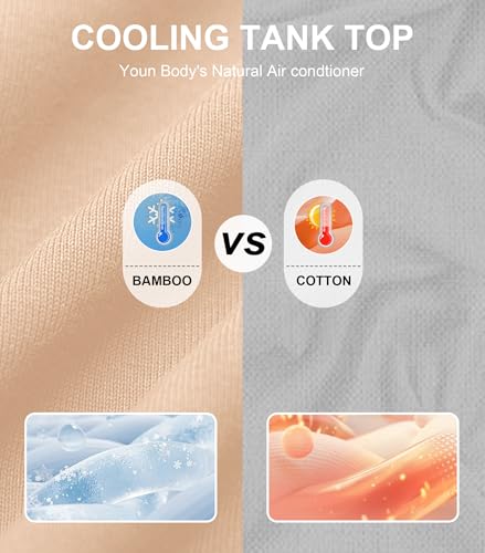 COLORFULLEAF Women's Long Tank Tops Bamboo Rayon Sleeveless Layering Camisole Summer Tank Tops for Women Undershirts 3 Pack2