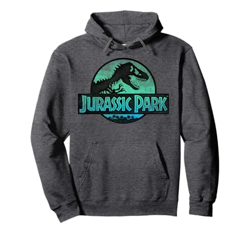 Jurassic Park Turquoise Safari Circle Logo Pullover Hoodie