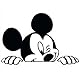 PPM Autoaufkleber, aus Vinyl, Motiv Mickey Mouse