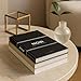 Large Black Coffee Table Book – Decorative Faux Hardcover | NOIR Design Facts Archive: Minimalist Display Book with 175 Modern Design Facts for Coffee Tables & Home Styling