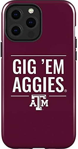 Skinit Impact Phone Case Compatible with iPhone 13 Pro Max - Officially Licensed Texas A&M University Outline Design