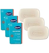 Dermisa Sulfur Bar with Aloe Vera | Helps to Cleanse Oily Acne-Prone Skin and Unclog Pores | Cont...