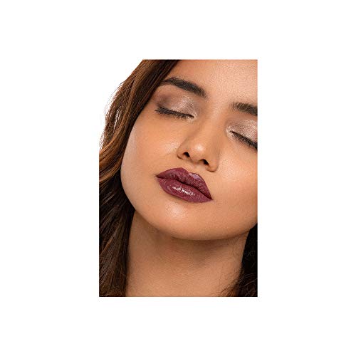 Image of SUGAR Cosmetics - Smudge Me Not - Lip Duo - 18 Divine Praline (Dusty Burgundy) - 3.5 ml - 2-in-1 Duo Liquid Lipstick with Matte Finish and Moisturizing Gloss