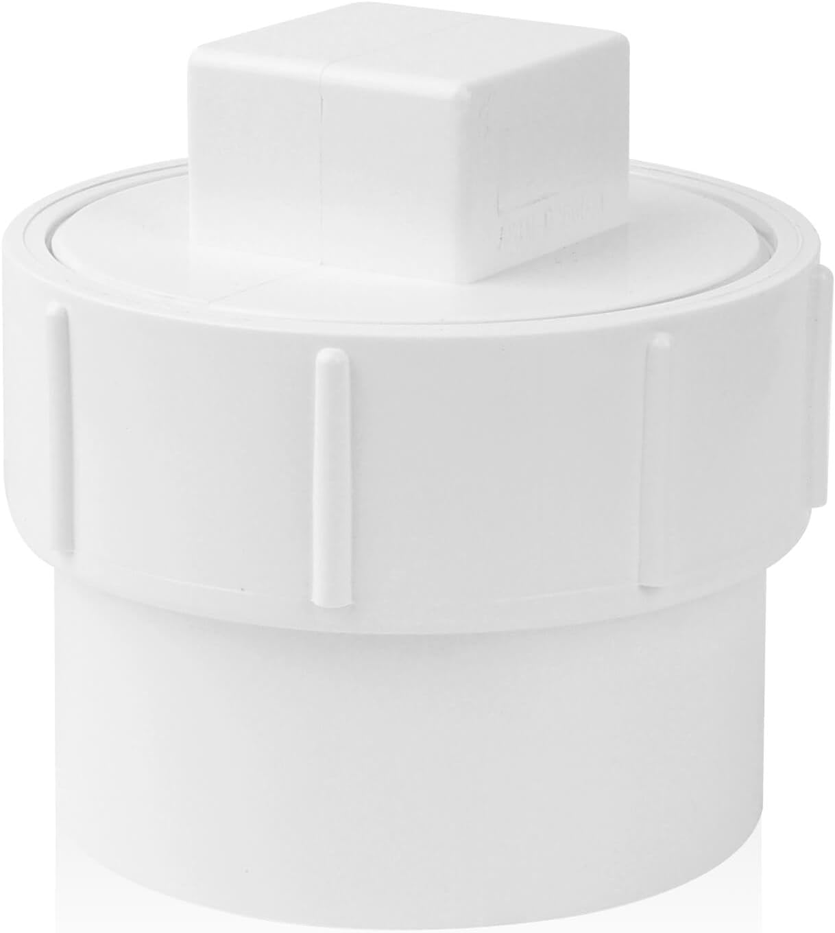 3" PVC Sewer Cleanout Adapter with Plug Pipe Fitting, PVC DWV Flush Sewer Cleanout Cap for Drainage Piping Connect System Outdoor Garden, RV Sewer and More