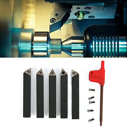 Set de 5 herramientas de torneado indexables 3/8 pulg miniatura 7