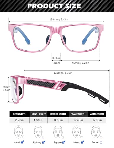 Image of ANYLUV Blue Light Blocking Glasses Men Computer Gaming Glasses Lightweight Al-Mg Metal Anti Eyestrain Eye Protection