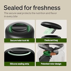 PETLIBRO Automatic Cat Feeder, 5G WiFi Automatic Dog Food Dispenser with Freshness Preservation, 5L Timed Pet Feeder with Low Food Sensor, Up to 10 Meals Per Day, Granary Black — photo 4 of 6