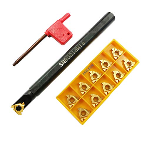 SNR0013M16 CNC Lathe Internal Threading Boring Bar Turning Tool Holder With 10pcs 16IR AG60 Carbide turning insert