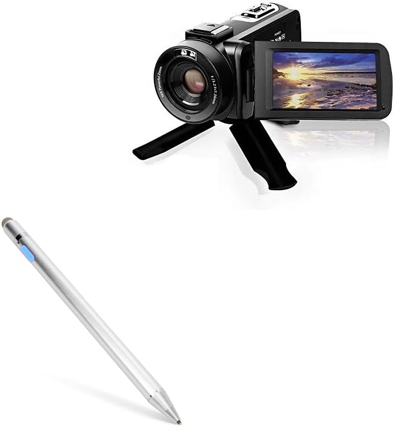 BoxWave Stylus Pen Compatible with VJIANGER Video Camera Camcorder (3 in) - AccuPoint Active Stylus, Electronic Stylus with Ultra Fine Tip for VJIANGER Video Camera Camcorder (3 in) - Metallic Silver