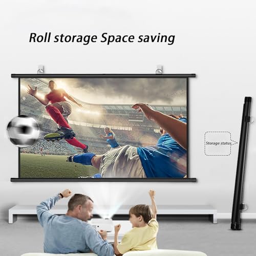 Pantalla Manual de Proyector 72" 4:3 Retráctil HD miniatura 4