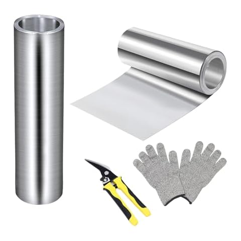 Aluminum Flashing Roll Roof Flashing,40inch*50Ft Metal Roofing Flashing,0.3mm Thickness Aluminum Roof Panels for Sealing Windows Doors Siding Roofing Preventing Roofing Stains and Moss Cover