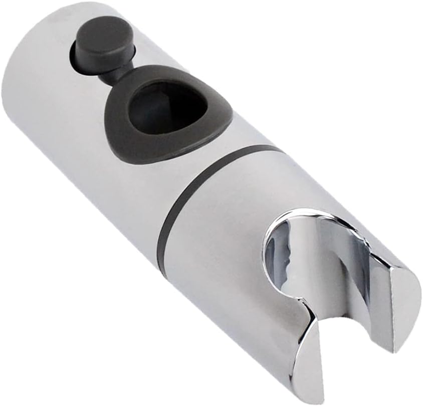 Replacement ABS Chrome Shower Rail Head Slider Holder Adjustable