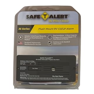 Safe T Alert - Dual LP/CO Alarm - Flush Mount Black - 35-742-BL