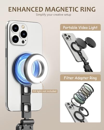 Trípode Magsafe UBeesize evita caídas de tu iPhone con imanes potentes de bolsillo 6