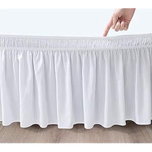 Biscaynebaywraparoundbedskirtswithsplitcornersforfullbeds18dropwhiteadjustableelasticdustruffleseasyfitwrinkleresistantsilkyluxuriousfabricmachinewashable  Urban Country Home Decor Biscaynebay wrap around bed skirts with split corners for full beds 18 drop white adjustable elastic dust ruffles easy fit wrinkle resistant silky luxurious fabric machine washable  urban country home decor