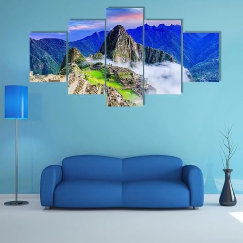 Toile Machu Picchu Pérou decoration murale pour salon et chambre évasion maison