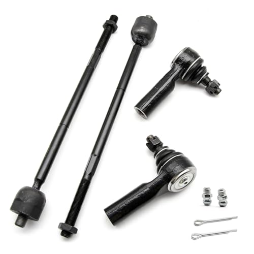 HEDORANCE 4PCs Inner & Outer Tie Rod End Kit for