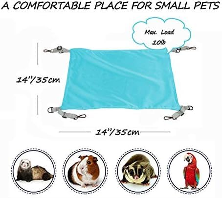 Homeya Small Animal Guinea-Pig Hanging Hammocks Bed Pet Cage Hammock For Ferret Cat Rat Chinchilla Hamster Cavy Degu Gerbil Rabbit Playing Cozy Activity Fun Toy thumb #1