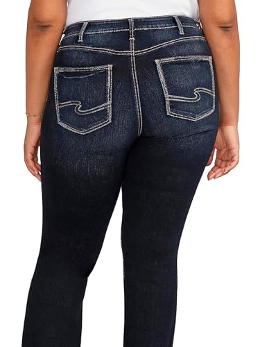 Silver Jeans Co. Women's Plus Size Avery High Rise Curvy Fit Slim Bootcut Jeans3