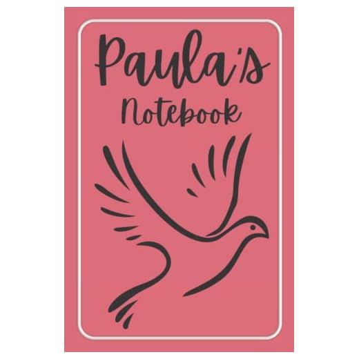 Paula's Notebook (Dusty Rose w/ Dove): Personalized Lined Notebook for Paula. 6X9, 120 Pages. Friend, Daughter, Niece, Sister, Mom, Daughter-In-Law, ... Notebook for Journaling, Making Notes, Lists.