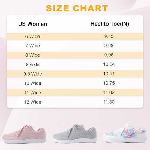 Womens Walking Shoes Wide Toe Box Shoes Minimalist