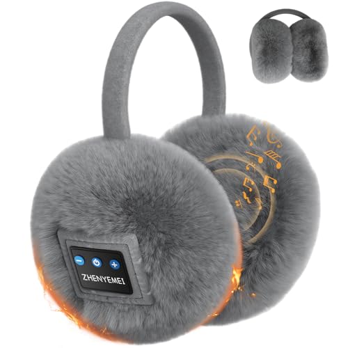 ZHENYEMEI Bluetooth Ear Muffs for Winter Wireless Ear Warmers Headphones