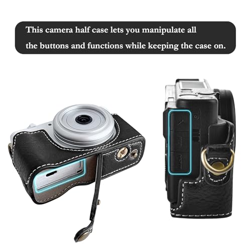 VOVMOEYA Camera Case for Sony ZV-1F/ZV-1 II/ZV-1M2 with Adjustable Shoulder Strap, ZV1F/ZV1II/ZV1M2 PU Leather Case - Image 4