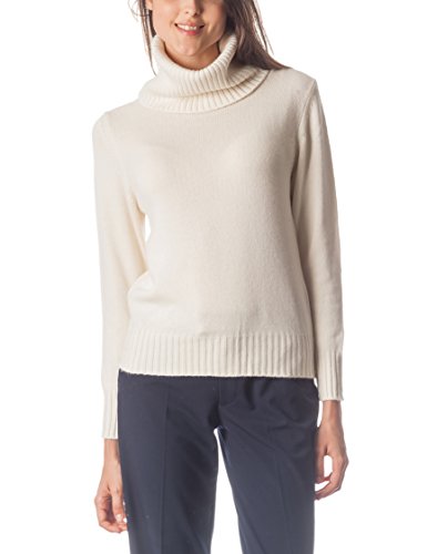 Conte Of Cashmere Jersey Cuello Vuelto Crudo M