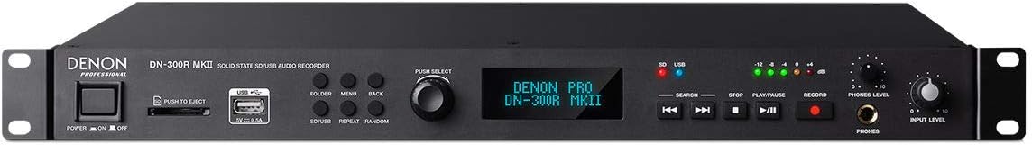 Denon DN-300R MKII Solid-State SD/USB Audio Recorder