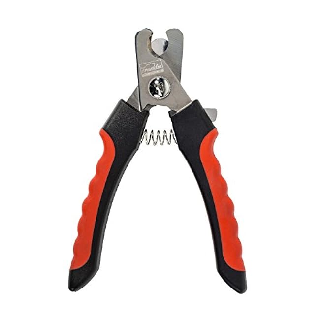 Franklin Sports Pet Supply ¨C Dog & Cat Nail Clippers with Safety Guard ¨C Grooming ¨C Stainless Steel ¨C Professional Grade-L1ax4sjP