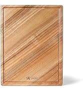 MITSUMOTO SAKARI 16.5x11 Wood Cutting Board, Japanese Chopping Board for Kitchen Chopping Meat Ve...