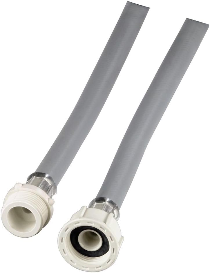Xavax Extension for Washing Machine and Dishwasher Hose | Cold Water Inlet Hose | 2.5 m, Grey, 1 - Pack