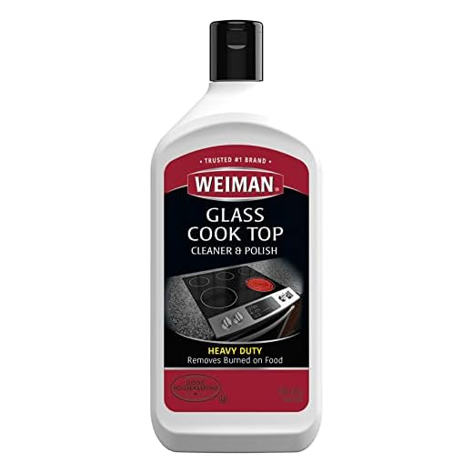Weiman Non-Abrasive, No Scratch Induction Glass Ceramic Stove Cooktop Heavy Duty Cleaner and Polish, 20 Ounce