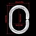 Qulable 24 pcs Shower Curtain Rings Plastic Shower Curtain Hooks C-Shaped Rings Hook Hanger Bath Drape Loop Clip Glide Bathroom Shower Window Rod (Clear)