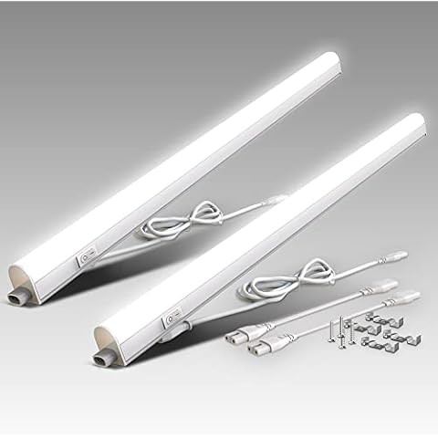 B.K.Licht - Juego de 2 Regleta LED bajo armarios y cabinetes Cover