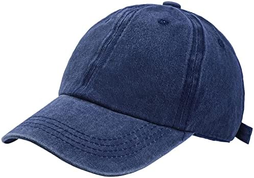Eohak Kids Distresed-Washed Baseball Hat Infant Toddler Baby Boy Girl Hats Distresed for 2-8 Years Navy